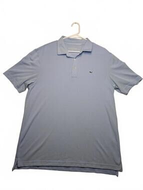 Vineyard Vines Pique Polo Shirt Short Sleeve Whale Logo Mens Large